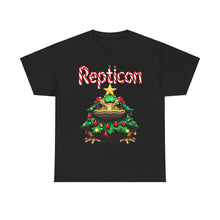 Load image into Gallery viewer, Repticon Unisex Heavy Cotton Tee w/ Toad Christmas Tree

