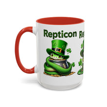 Load image into Gallery viewer, Repticon Accent Coffee Mug w/ St. Patrick&#39;s Day
