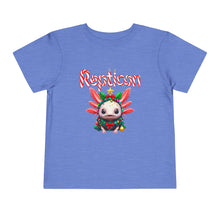 Load image into Gallery viewer, Repticon Toddler Short Sleeve Tee w/ Axolotl Christmas Tree
