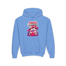 Load image into Gallery viewer, Repticon Youth Heavy Blend Hooded Sweatshirt w/ Valentine Toads
