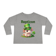 Load image into Gallery viewer, Repticon Toddler Long Sleeve Tee w/ Axolotl
