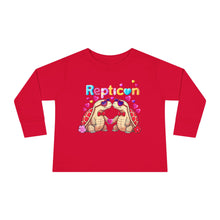 Load image into Gallery viewer, Repticon Toddler Long Sleeve Tee w/ Valentine Tortoises
