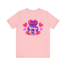 Load image into Gallery viewer, Repticon Unisex Jersey Short Sleeve Tee w/ Valentine Crested Geckos
