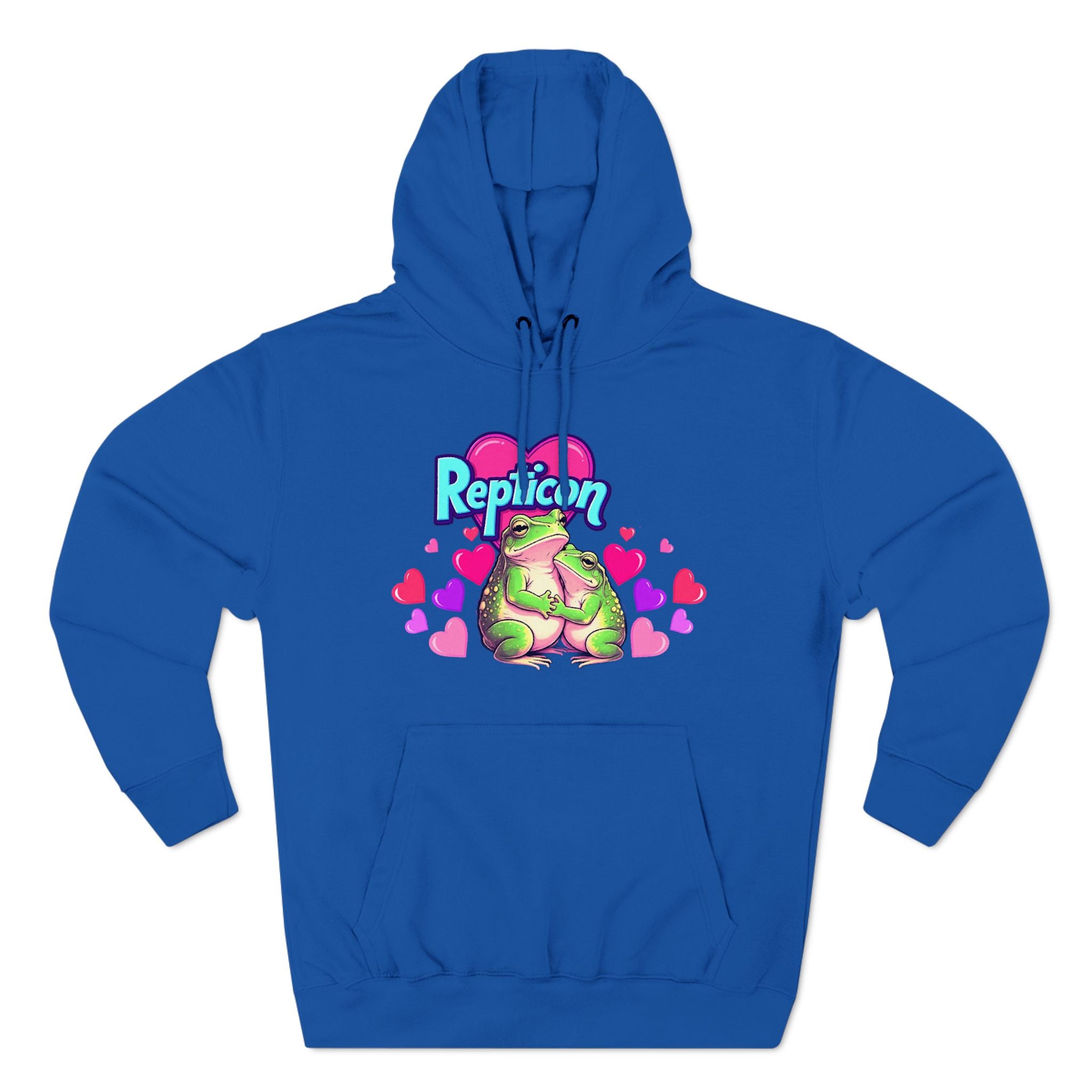 Repticon Three-Panel Fleece Hoodie w/ Valentine Frogs – Repticon Market