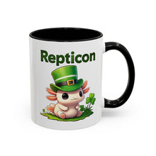 Load image into Gallery viewer, Repticon Accent Coffee Mug w/ Axolotl
