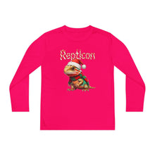 Load image into Gallery viewer, Repticon Youth Long Sleeve Competitor Tee w/ Bearded Dragon Santa
