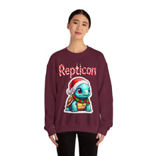 Load image into Gallery viewer, Repticon Unisex Heavy Blend™ Crewneck Sweatshirt w/ Tortoise Santa
