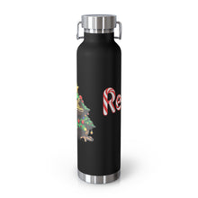 Load image into Gallery viewer, Repticon Copper Vacuum Insulated Bottle, 22oz w/ Toad Christmas Tree
