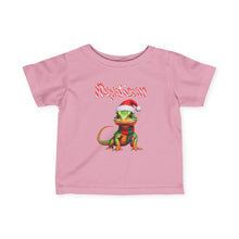 Load image into Gallery viewer, Repticon Infant Fine Jersey Tee w/ Lizard Santa
