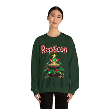 Load image into Gallery viewer, Repticon Unisex Heavy Blend™ Crewneck Sweatshirt w/ Toad Christmas Tree
