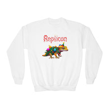 Load image into Gallery viewer, Repticon Youth Crewneck Sweatshirt w/ Crested Gecko Christmas Tree
