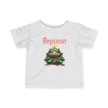 Load image into Gallery viewer, Repticon Infant Fine Jersey Tee w/ Toad Christmas Tree
