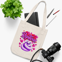 Load image into Gallery viewer, Repticon Organic Canvas Tote Bag w/ Valentine Snakes
