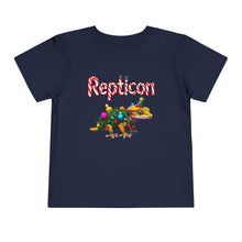 Load image into Gallery viewer, Repticon Toddler Short Sleeve Tee w/ Crested Gecko Christmas Tree
