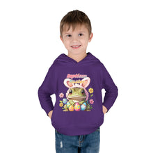 Load image into Gallery viewer, Repticon Toddler Pullover Fleece Hoodie w/ Easter Frog

