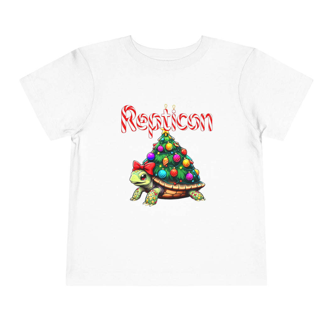 Repticon Toddler Short Sleeve Tee w/ Tortoise Christmas Tree