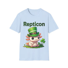 Load image into Gallery viewer, Repticon Unisex Softstyle T-Shirt w/ Axolotl
