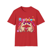 Load image into Gallery viewer, Repticon Unisex Softstyle T-Shirt w/ Valentine Tortoises
