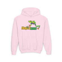 Load image into Gallery viewer, Repticon Youth Heavy Blend Hooded Sweatshirt w/ Red Eyed Tree Frog
