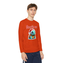 Load image into Gallery viewer, Repticon Youth Long Sleeve Competitor Tee w/ Tortoise Santa
