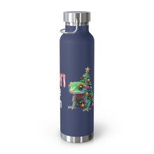 Load image into Gallery viewer, Repticon Copper Vacuum Insulated Bottle, 22oz w/ Gecko Christmas Tree
