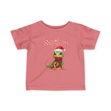 Load image into Gallery viewer, Repticon Infant Fine Jersey Tee w/ Lizard Santa
