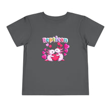 Load image into Gallery viewer, Repticon Toddler Short Sleeve Tee w/ Valentine Axolotls
