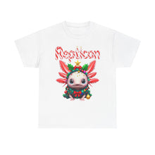 Load image into Gallery viewer, Repticon Unisex Heavy Cotton Tee w/ Axolotl Christmas Tree
