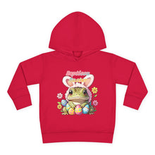 Load image into Gallery viewer, Repticon Toddler Pullover Fleece Hoodie w/ Easter Frog
