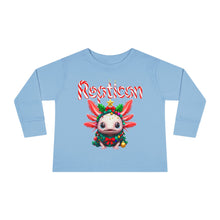 Load image into Gallery viewer, Repticon Toddler Long Sleeve Tee w/ Axolotl Christmas Tree
