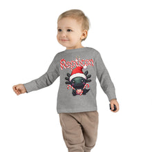 Load image into Gallery viewer, Repticon Toddler Long Sleeve Tee w/ Axolotl Santa
