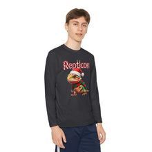 Load image into Gallery viewer, Repticon Youth Long Sleeve Competitor Tee w/ Bearded Dragon Santa
