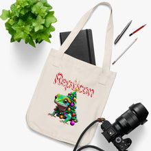 Load image into Gallery viewer, Repticon Organic Canvas Tote Bag w/ Gecko Christmas Tree
