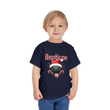 Load image into Gallery viewer, Repticon Toddler Short Sleeve Tee w/ Axolotl Santa
