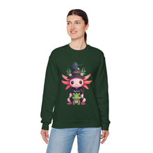 Load image into Gallery viewer, Repticon Women&#39;s Heavy Blend™ Crewneck Sweatshirt w/ Axolotl
