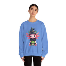 Load image into Gallery viewer, Repticon Women&#39;s Heavy Blend™ Crewneck Sweatshirt w/ Axolotl
