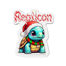 Load image into Gallery viewer, Repticon Die-Cut Magnets w/ Tortoise Santa
