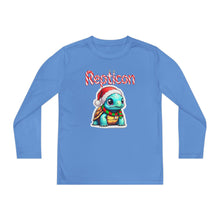 Load image into Gallery viewer, Repticon Youth Long Sleeve Competitor Tee w/ Tortoise Santa
