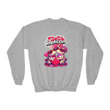 Load image into Gallery viewer, Repticon Youth Crewneck Sweatshirt w/ Valentine&#39;s Frogs
