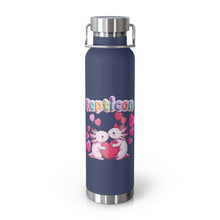 Load image into Gallery viewer, Repticon 22oz Vacuum Insulated Bottle w/ Valentine Axolotls
