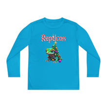 Load image into Gallery viewer, Repticon Youth Long Sleeve Competitor Tee w/ Gecko Christmas Tree
