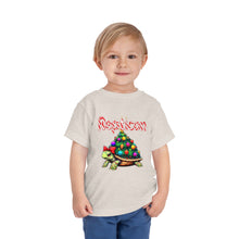 Load image into Gallery viewer, Repticon Toddler Short Sleeve Tee w/ Tortoise Christmas Tree
