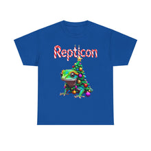 Load image into Gallery viewer, Repticon Unisex Heavy Cotton Tee w/ Gecko Christmas Tree
