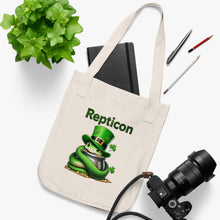 Load image into Gallery viewer, Repticon Organic Canvas Tote Bag w/ Snake
