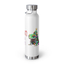 Load image into Gallery viewer, Repticon Copper Vacuum Insulated Bottle, 22oz w/ Gecko Christmas Tree
