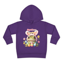 Load image into Gallery viewer, Repticon Toddler Pullover Fleece Hoodie w/ Easter Frog
