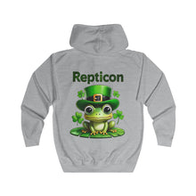 Load image into Gallery viewer, Repticon Unisex Full Zip Hoodie w/ Frog
