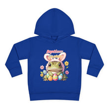 Load image into Gallery viewer, Repticon Toddler Pullover Fleece Hoodie w/ Easter Frog

