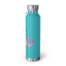 Load image into Gallery viewer, Repticon Copper Vacuum Insulated Bottle, 22oz w/ Valentine Frogs
