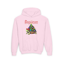 Load image into Gallery viewer, Repticon Youth Heavy Blend Hooded Sweatshirt w/ Tortoise Christmas Tree
